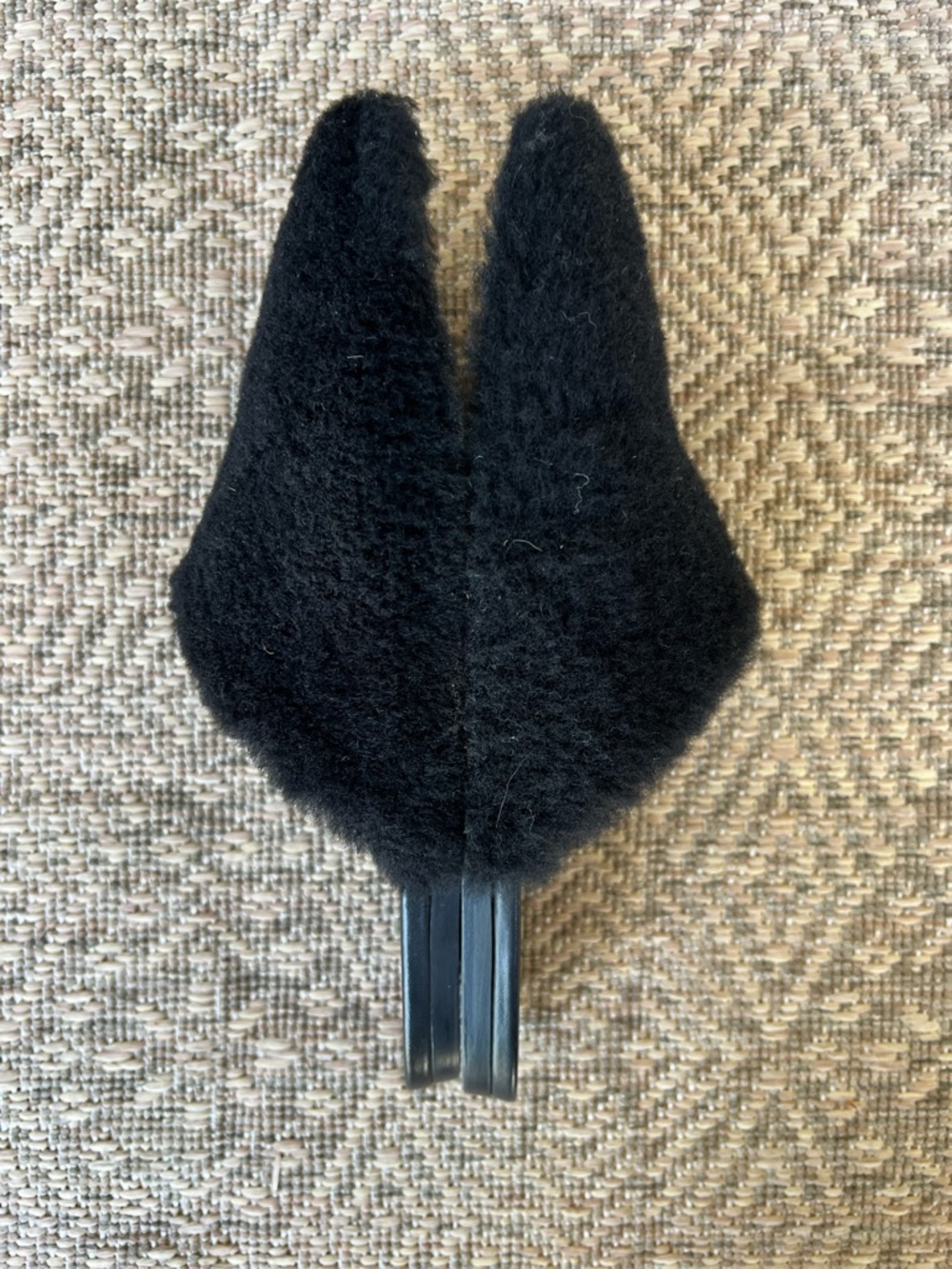 Jenni Kayne Shearling Black‎ Slip On Mules Fuzzy Womens EU 38 US 7.5 8 - Picture 9 of 10